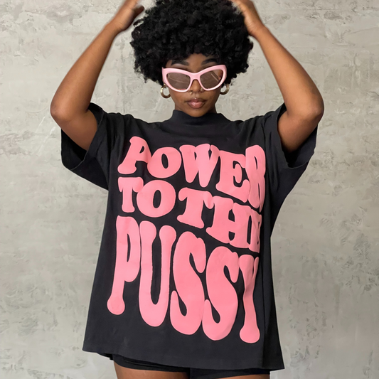 POWER TO THE P Tee Pink